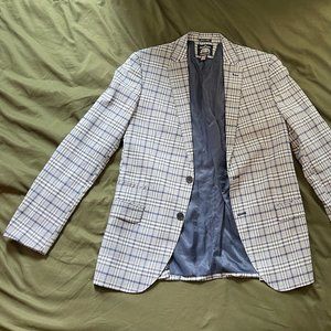 Saville Row Blue Plaid Blazer 40L